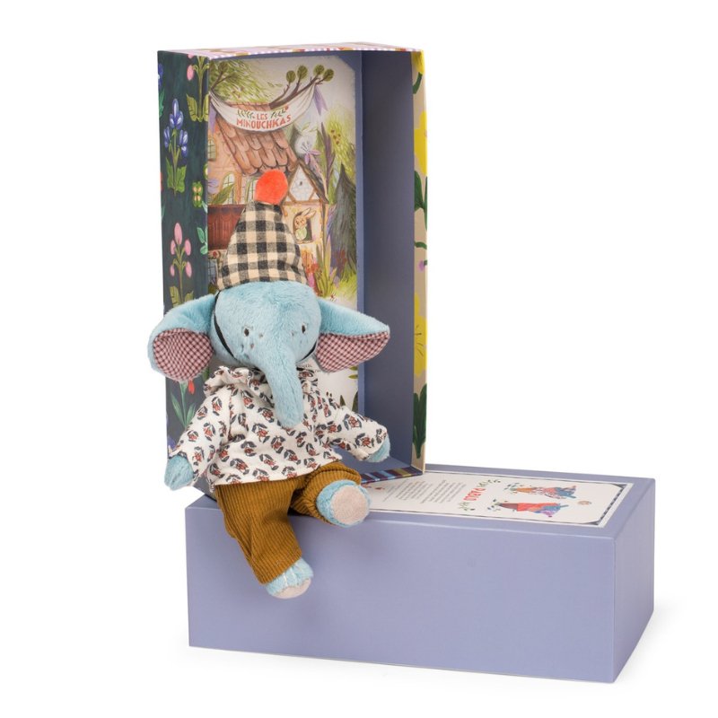 Pablo the Elephant | Les Minouchkas by Moulin Roty - Maude Kids Decor