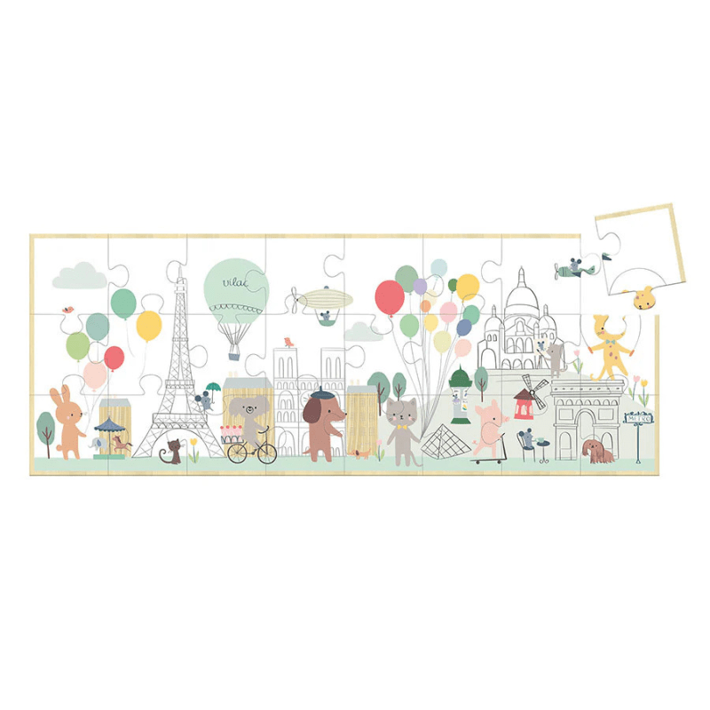 Paris Puzzle (24 pieces)| Sarah Betz for Vilac - Maude Kids Decor