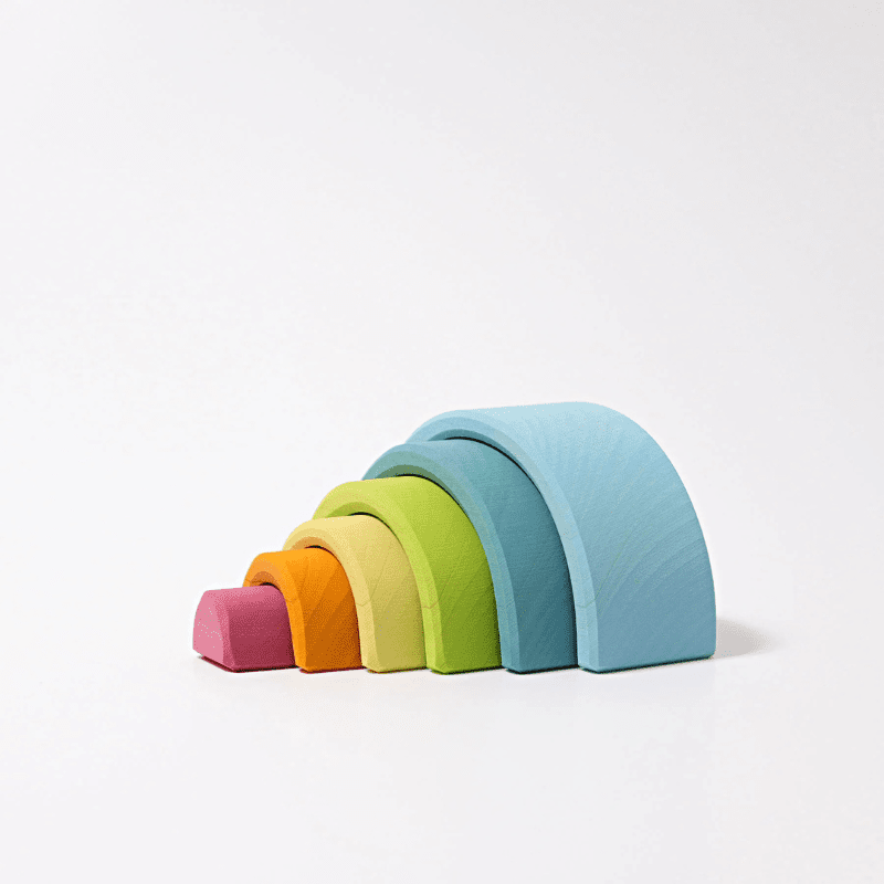 Pastel Tunnel (6 pcs) by Grimms Spiel und Holz Design - Maude Kids Decor