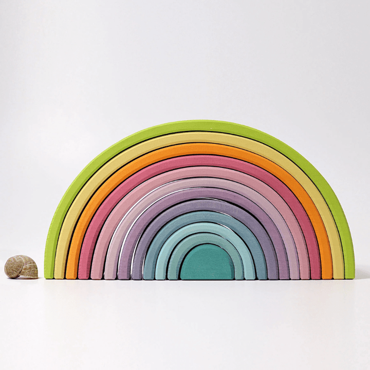 Pastel Tunnel Large (12 pcs) by Grimms Spiel und Holz Design - Maude Kids Decor