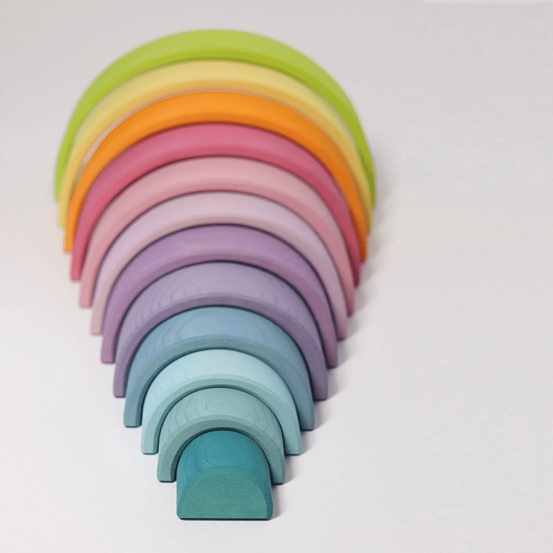 Pastel Tunnel Large (12 pcs) by Grimms Spiel und Holz Design - Maude Kids Decor