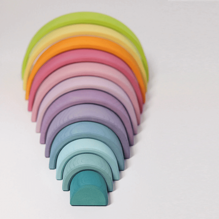 Pastel Tunnel Large (12 pcs) by Grimms Spiel und Holz Design - Maude Kids Decor