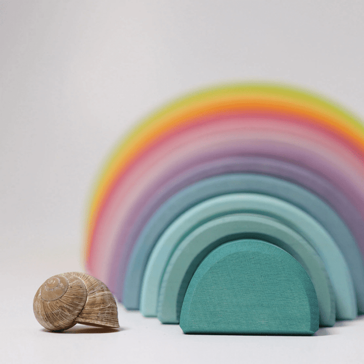Pastel Tunnel Large (12 pcs) by Grimms Spiel und Holz Design - Maude Kids Decor
