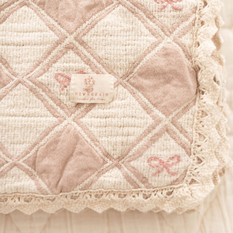 Patchwork Blanket | Bow by New Grain - Maude Kids Decor