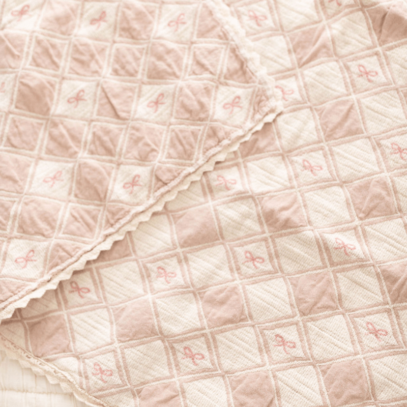 Patchwork Blanket | Bow by New Grain - Maude Kids Decor