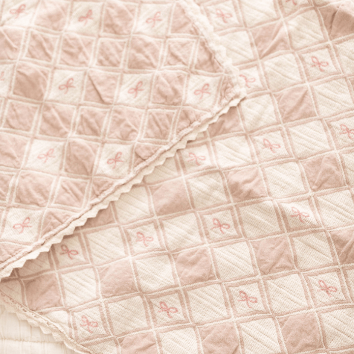Patchwork Blanket | Bow by New Grain - Maude Kids Decor