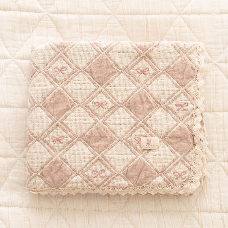 Patchwork Blanket | Bow by New Grain - Maude Kids Decor