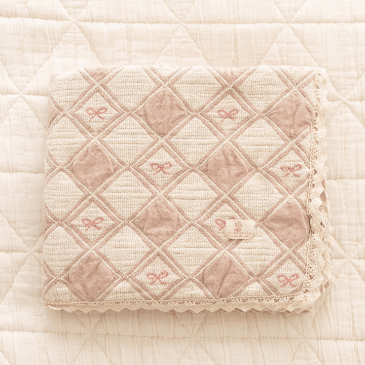 Patchwork Blanket | Bow by New Grain - Maude Kids Decor