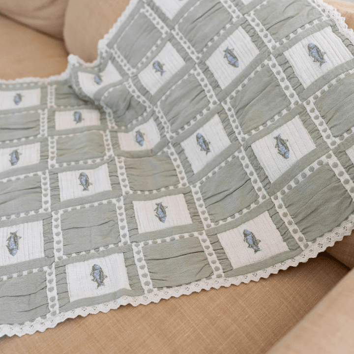 Patchwork Blanket | Fish by New Grain - Maude Kids Decor