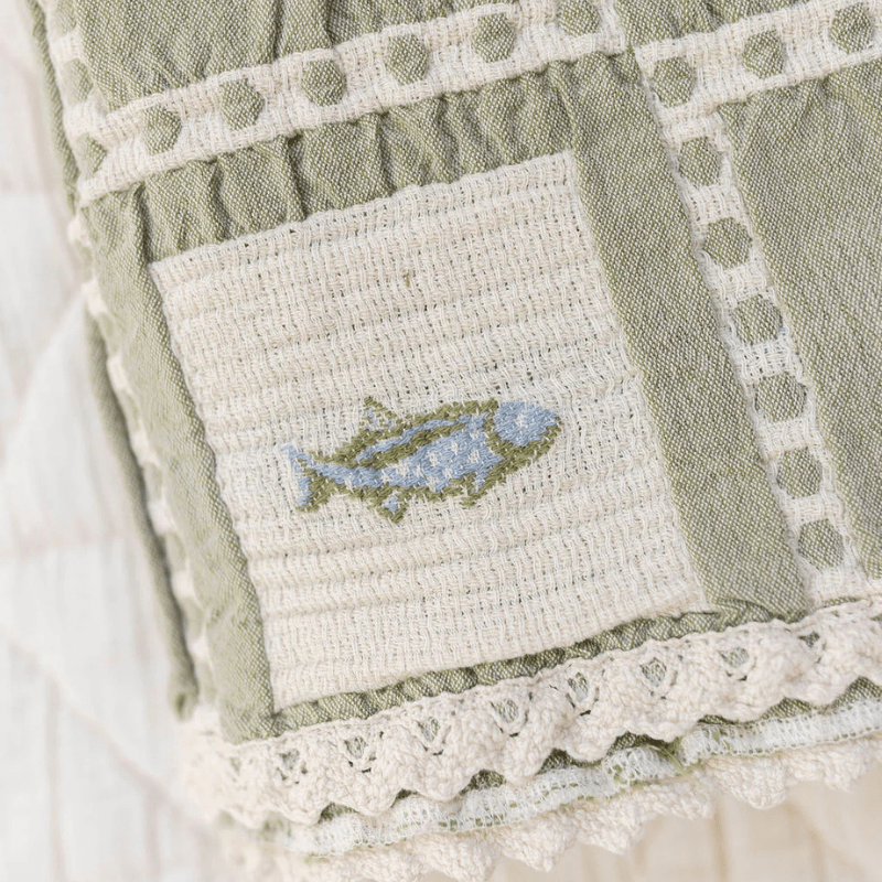 Patchwork Blanket | Fish by New Grain - Maude Kids Decor