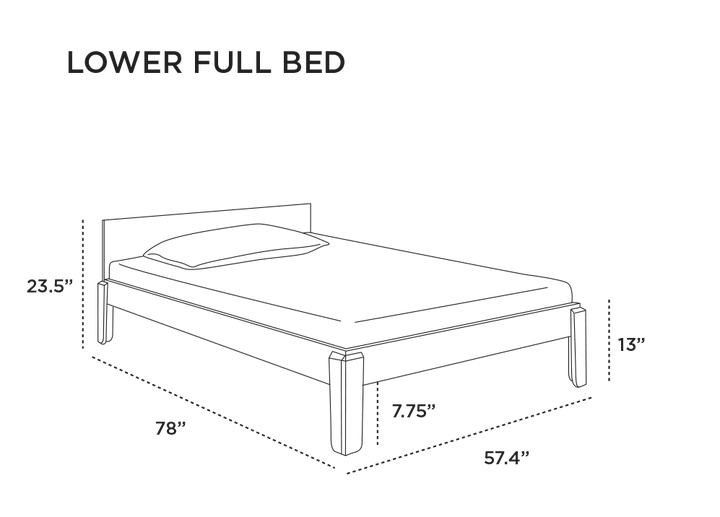 Perch Full Lower Bed by Oeuf - Maude Kids Decor