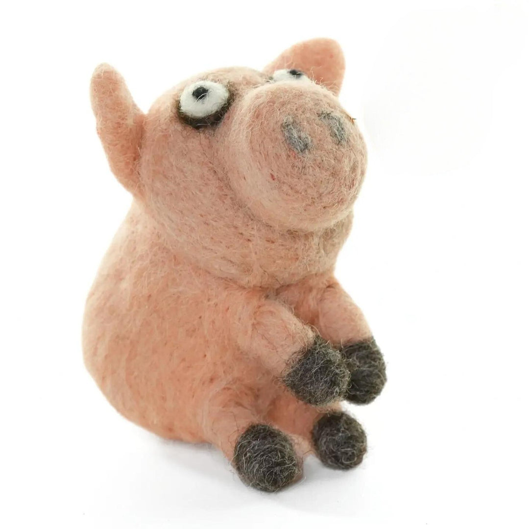 Pig Felt Ornament by Woolbuddy - Maude Kids Decor