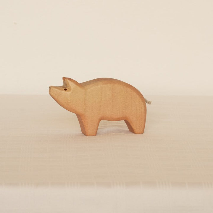Pig Wooden Figurine by HolzWald - Maude Kids Decor