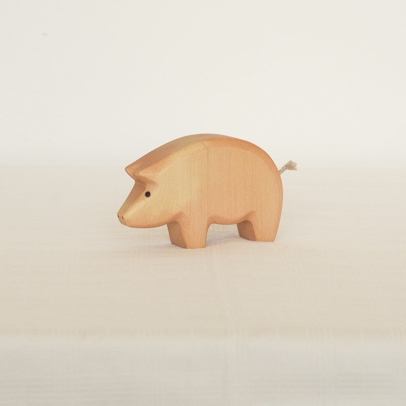 Pig Wooden Figurine | Trunk Down by HolzWald - Maude Kids Decor