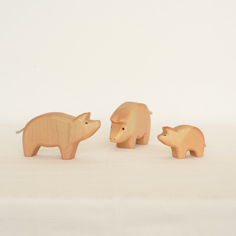 Pig Wooden Figurine | Trunk Down by HolzWald - Maude Kids Decor