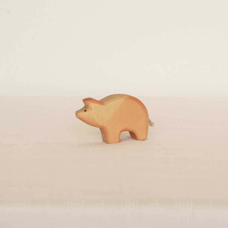 Piglet Wooden Figurine by HolzWald - Maude Kids Decor