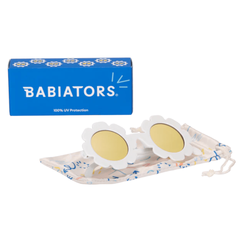 Polarized Flower Sunglasses | "White Daisy" by Babiators - Maude Kids Decor
