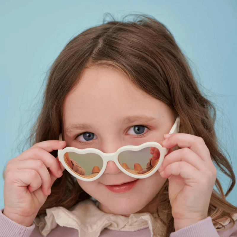 Polarized Heart Sunglasses | "Sweet Cream" by Babiators - Maude Kids Decor