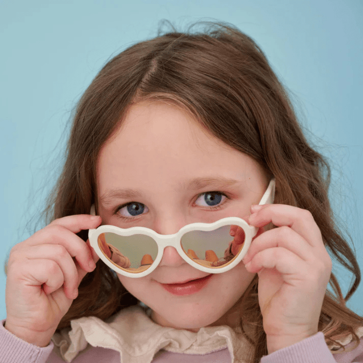 Polarized Heart Sunglasses | "Sweet Cream" by Babiators - Maude Kids Decor