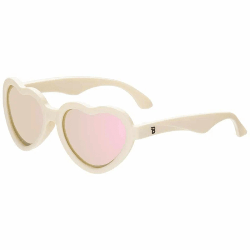 Polarized Heart Sunglasses | "Sweet Cream" by Babiators - Maude Kids Decor