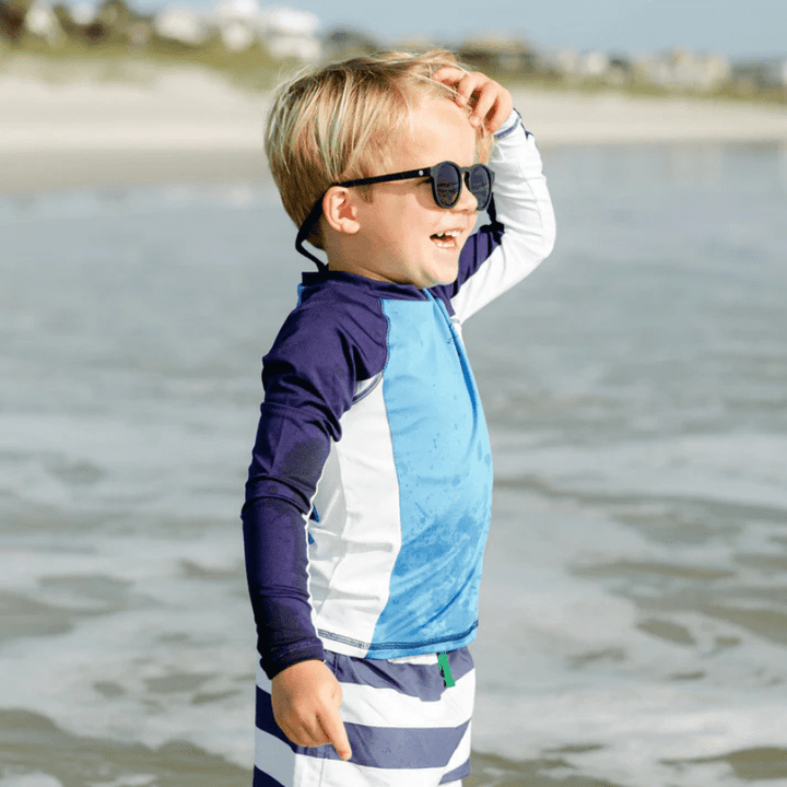 Polarized Keyhole Sunglasses | "Jet Black" by Babiators - Maude Kids Decor
