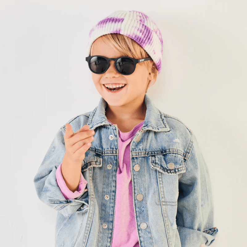 Polarized Keyhole Sunglasses | "Jet Black" by Babiators - Maude Kids Decor