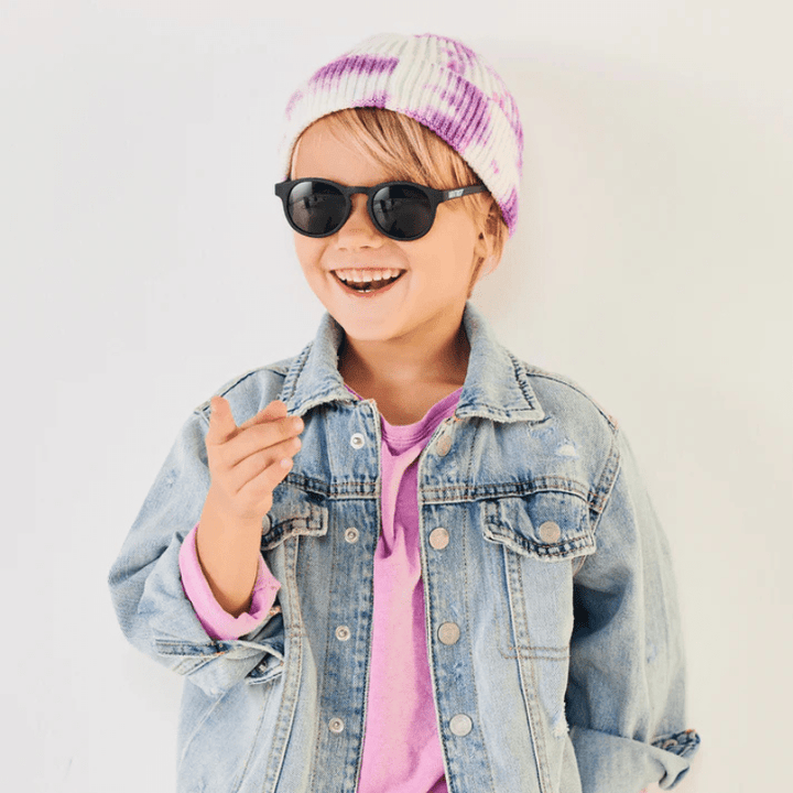 Polarized Keyhole Sunglasses | "Jet Black" by Babiators - Maude Kids Decor