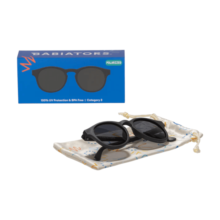 Polarized Keyhole Sunglasses | "Jet Black" by Babiators - Maude Kids Decor
