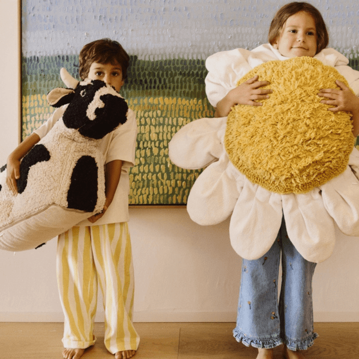 Pouf Cow Lola by Lorena Canals - Maude Kids Decor