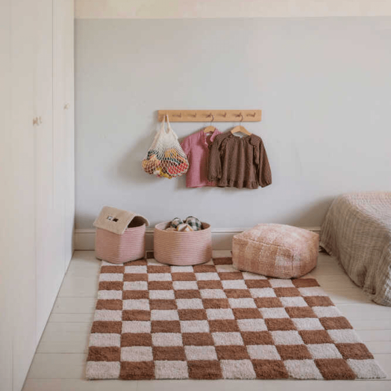 Pouf Vichy by Lorena Canals - Maude Kids Decor