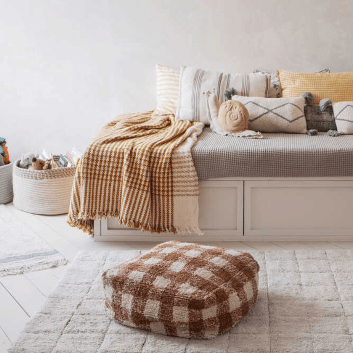 Pouf Vichy by Lorena Canals - Maude Kids Decor