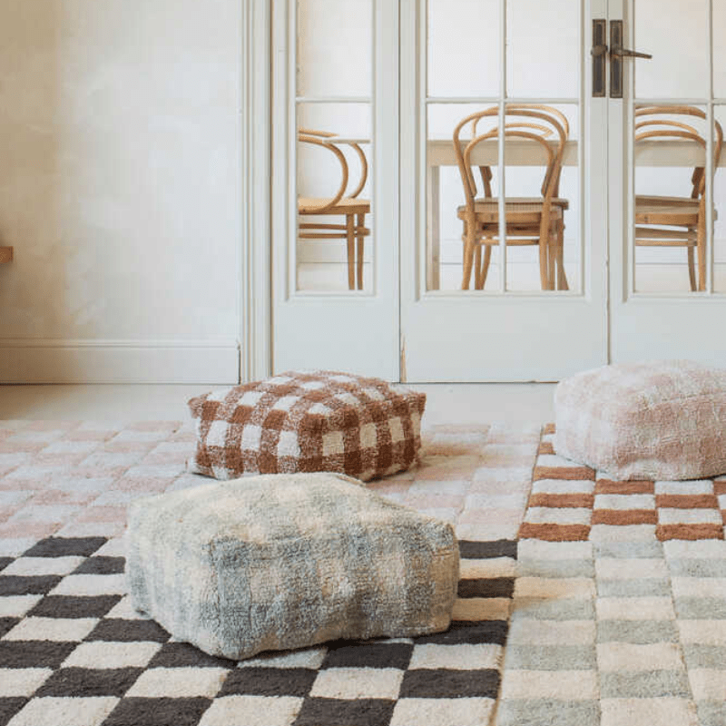 Pouf Vichy by Lorena Canals - Maude Kids Decor