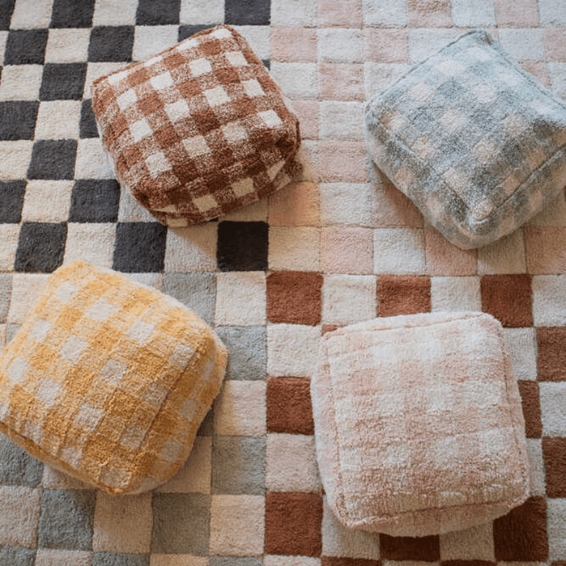 Pouf Vichy by Lorena Canals - Maude Kids Decor