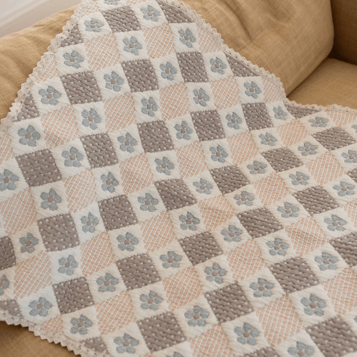Prairie Quilt | Blush/Chambray by New Grain - Maude Kids Decor