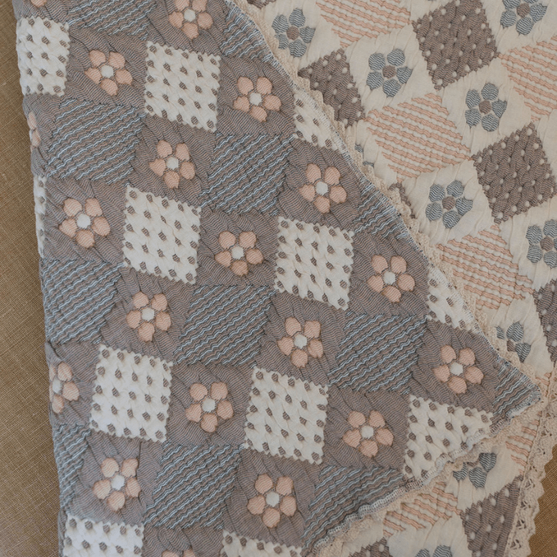 Prairie Quilt | Blush/Chambray by New Grain - Maude Kids Decor