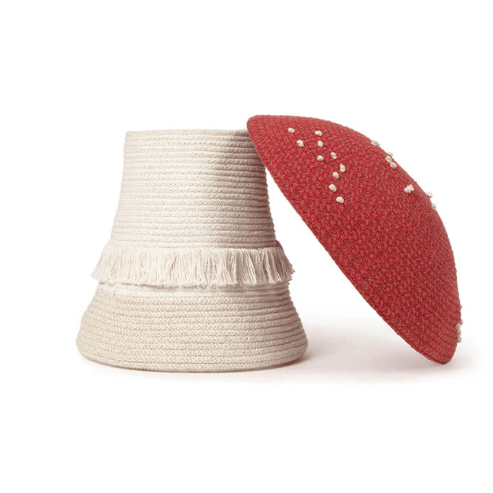 PREORDER | Basket Red Mushroom by Lorena Canals - Maude Kids Decor