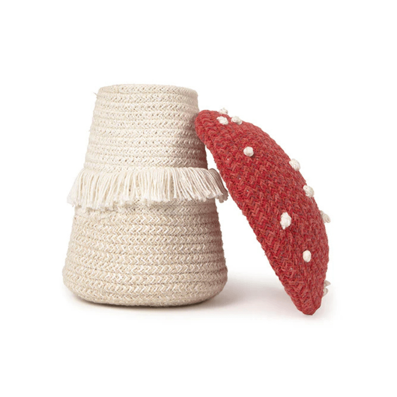 PREORDER | Basket Red Mushroom by Lorena Canals - Maude Kids Decor