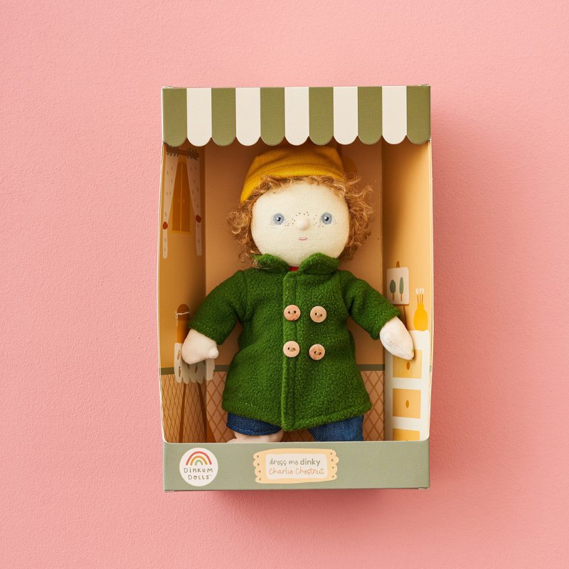 PREORDER | Dress Me Dinky Dinkum Doll | Charlie Chestnut by Olliella - Maude Kids Decor