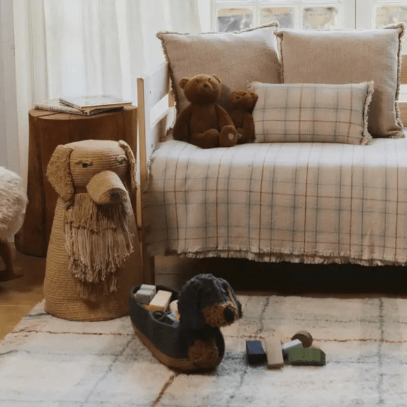 PREORDER | Handloom Cushion | Blue Sage by Lorena Canals - Maude Kids Decor