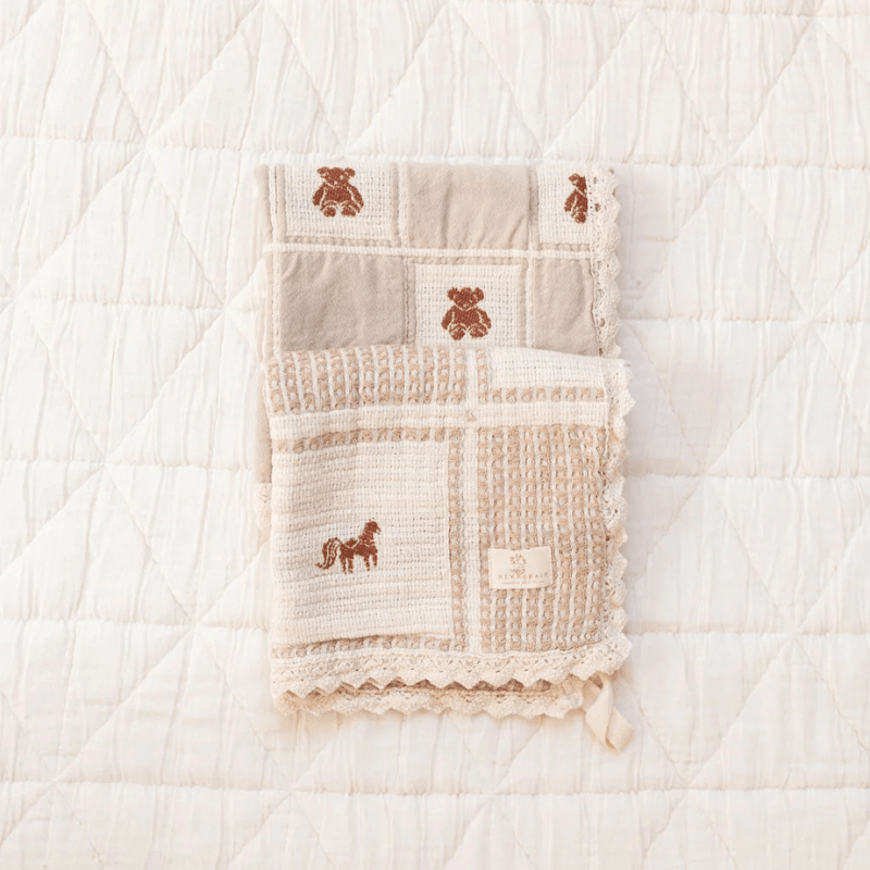 PREORDER | Patchwork Lovie | Teddy by New Grain - Maude Kids Decor