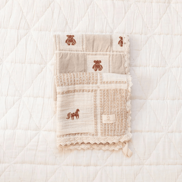 PREORDER | Patchwork Lovie | Teddy by New Grain - Maude Kids Decor