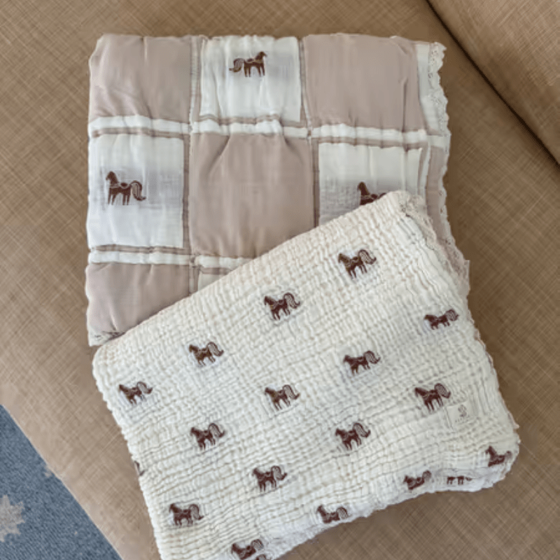 PREORDER | Sunday Quilt | Pony by New Grain - Maude Kids Decor