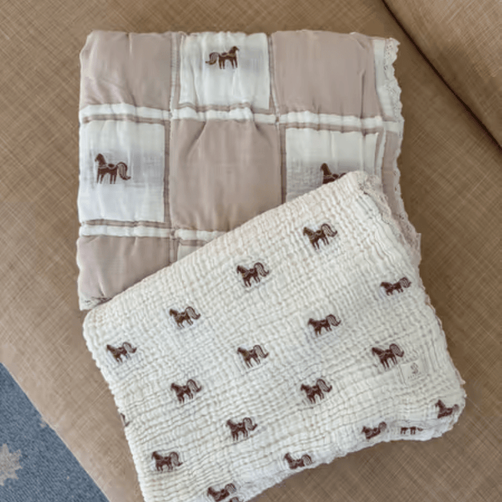 PREORDER | Sunday Quilt | Pony by New Grain - Maude Kids Decor