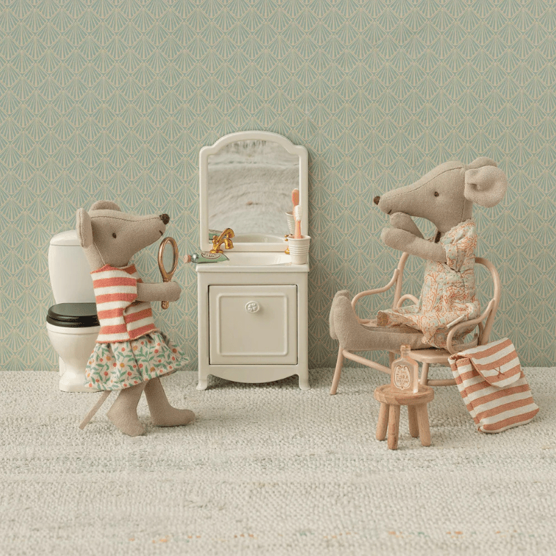 PREORDER | Toothbrush Set in Bag, Mouse by Maileg - Maude Kids Decor