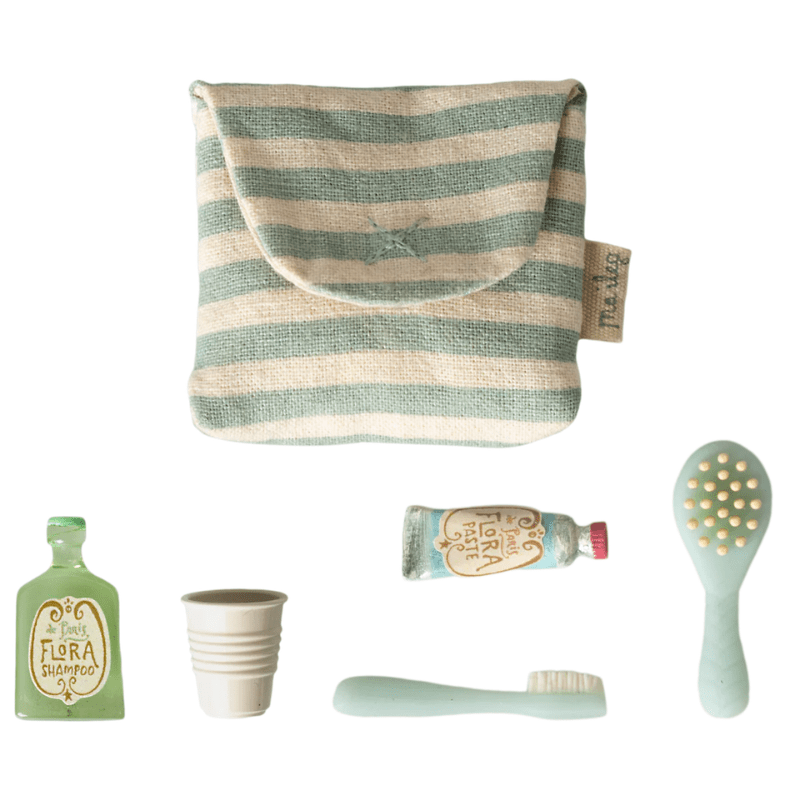 PREORDER | Toothbrush Set in Bag, Mouse by Maileg - Maude Kids Decor