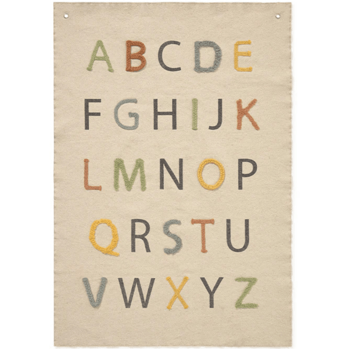 PREORDER | Wall Hanger Colour ABC by Lorena Canals - Maude Kids Decor