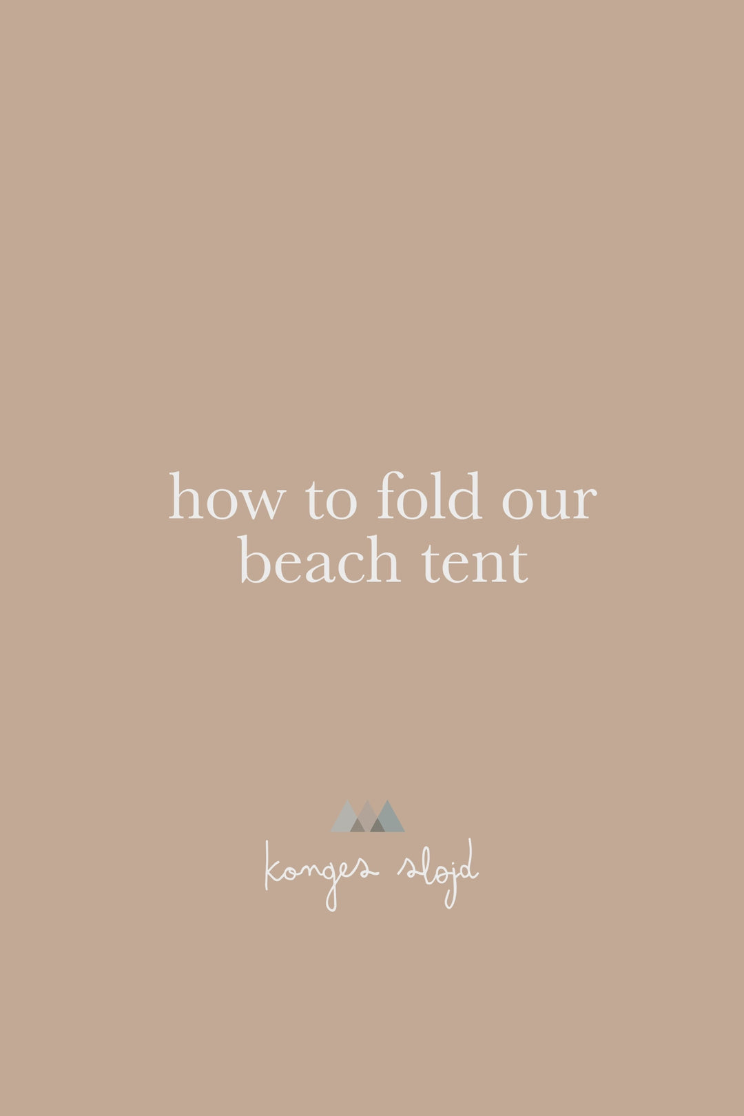 Beach Tent Pop Up Shelter by Konges Sløjd