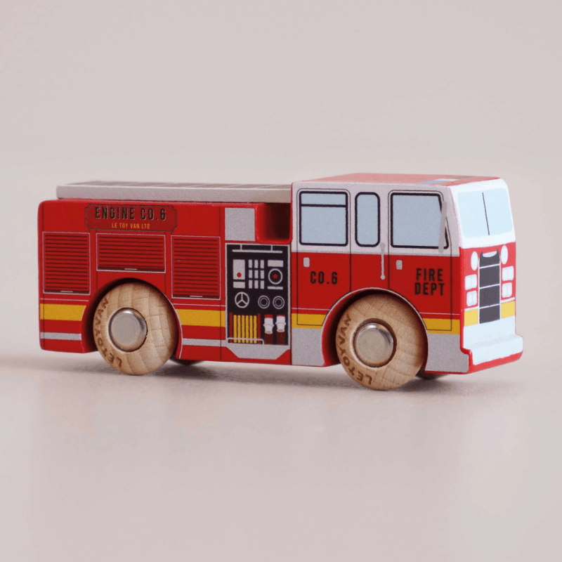 Quinn Wood Fire Truck by Le Toy Van - Maude Kids Decor