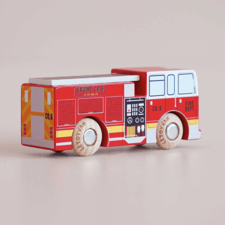 Quinn Wood Fire Truck by Le Toy Van - Maude Kids Decor