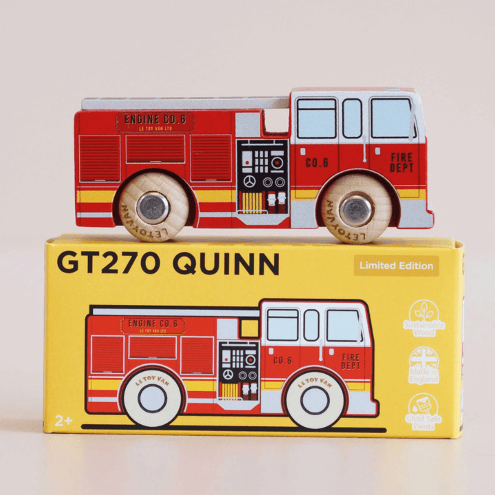 Quinn Wood Fire Truck by Le Toy Van - Maude Kids Decor